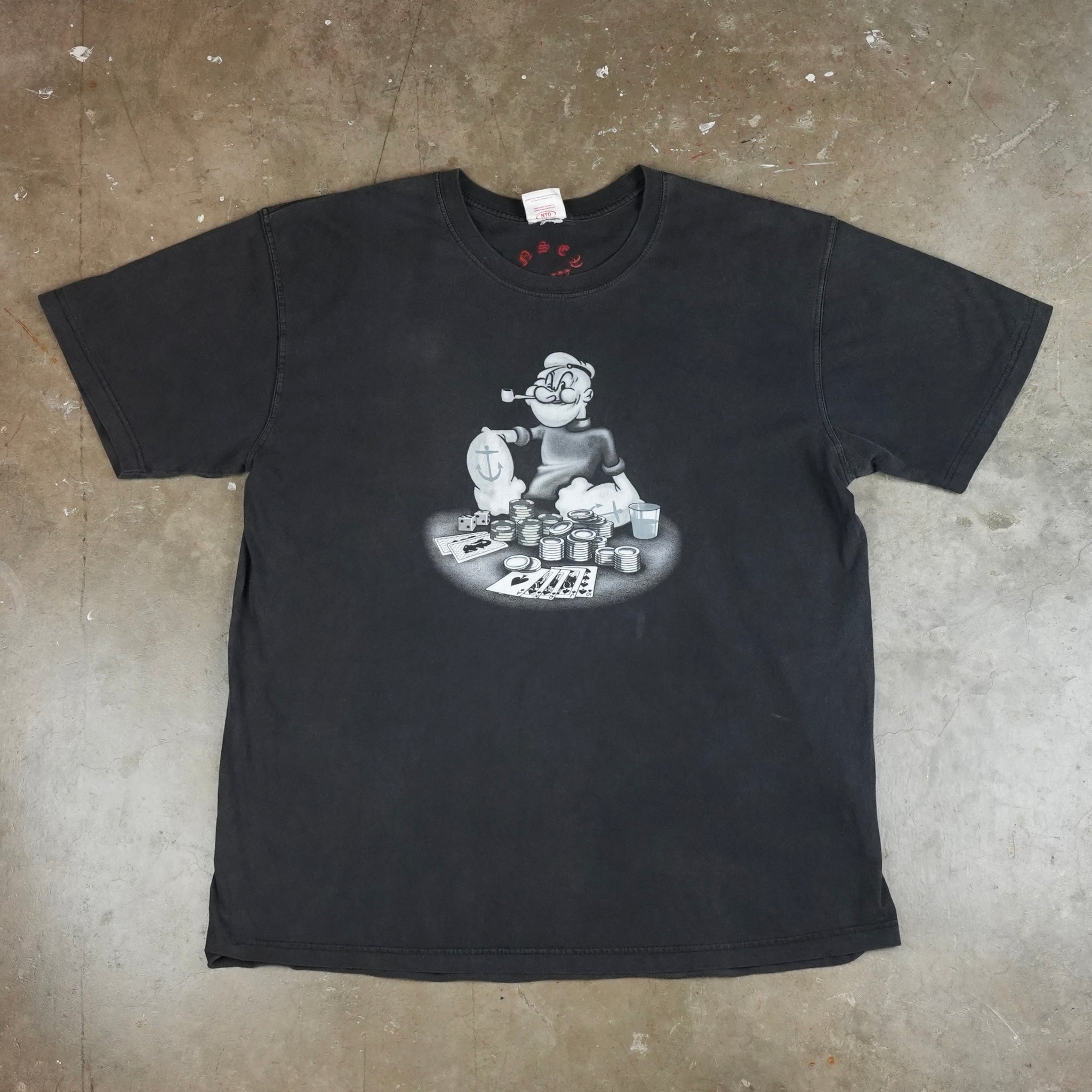 Popeye Playing Poker 90's T-Shirt