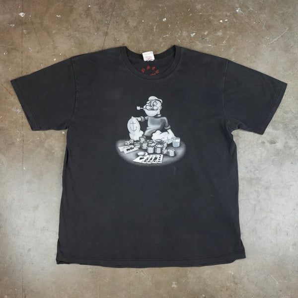 Popeye Playing Poker 90's T-Shirt