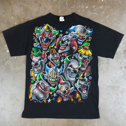 Clown All Over Print 00's T-Shirt