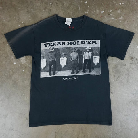 Texas Hold'em Cowboy Bathroom 90's T-Shirt