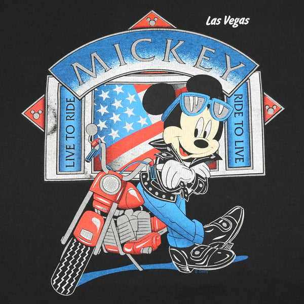 Mickey Mouse on Motorcycle Las Vegas 00's T-Shirt