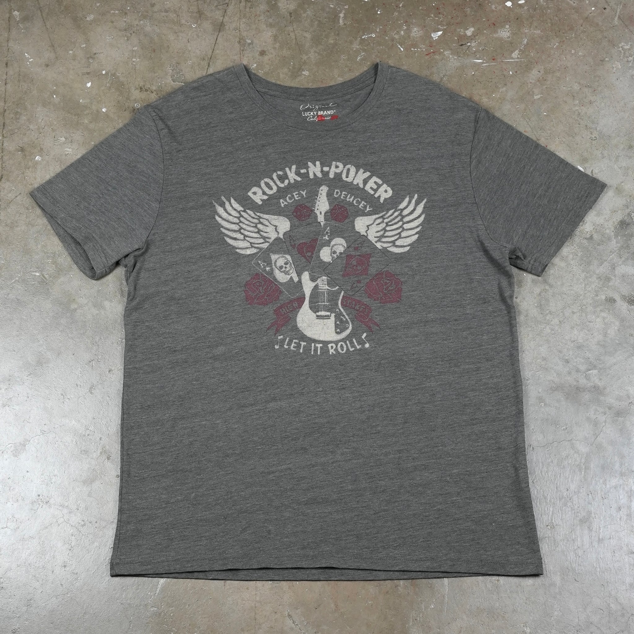 Rock n Poker Guitar w/ Wings 00's T-Shirt
