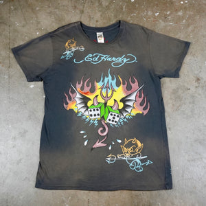 Ed Hardy Flames and Dice 00's T-Shirt