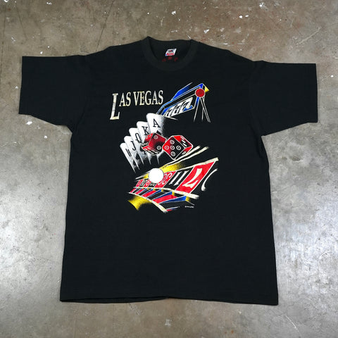 Las Vegas Roulette Wheel, Cards, and Dice 1994 T-Shirt