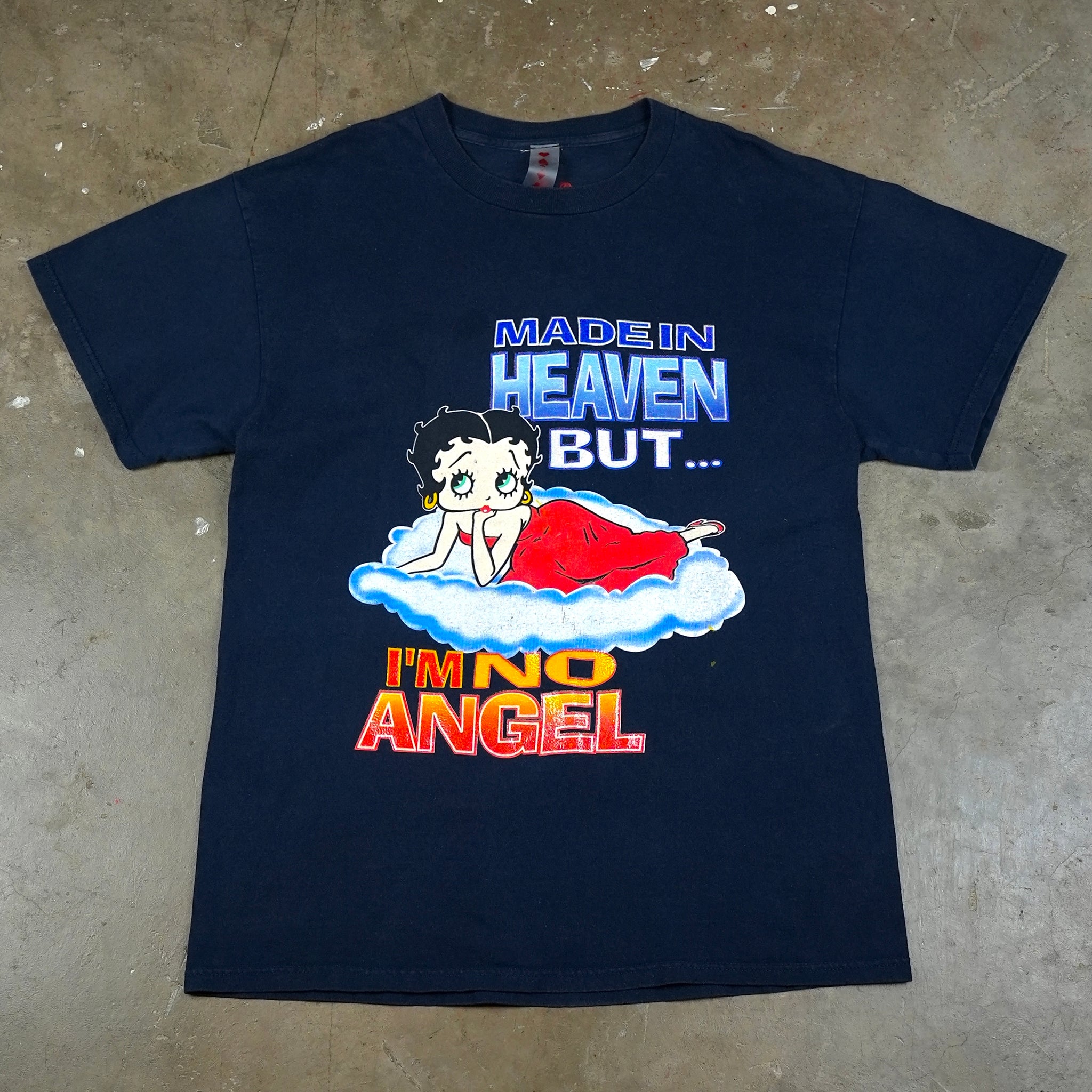 Betty Boop Made in Heaven but I'm no Angel 90's T-Shirt