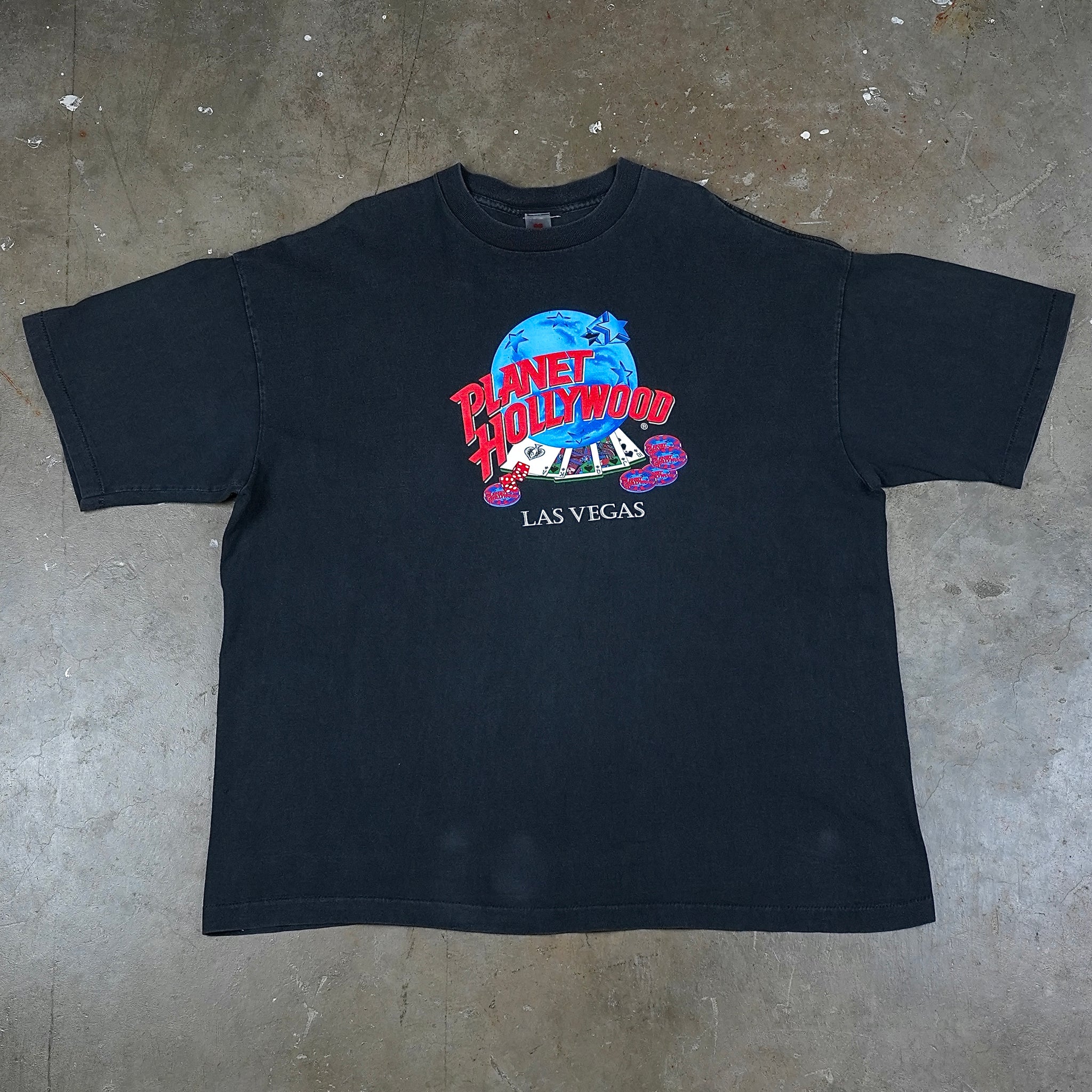 Planet Hollywood Las Vegas Cards, Dice and Chips 1991 T-Shirt