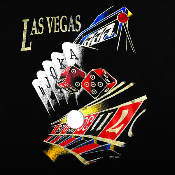 Las Vegas Roulette Wheel, Cards, and Dice 1994 T-Shirt
