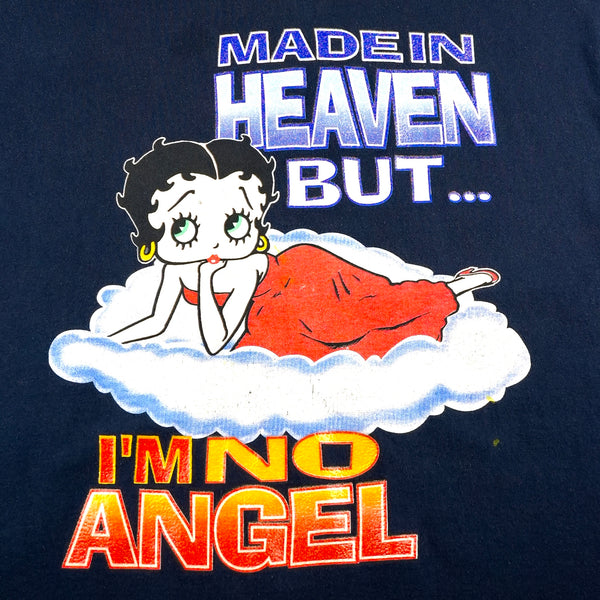Betty Boop Made in Heaven but I'm no Angel 90's T-Shirt