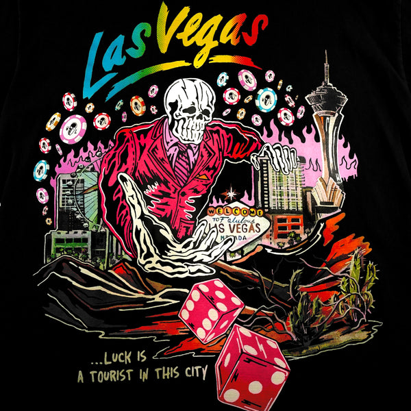 Warren Lotas 'Luck is a Tourist' T-Shirt