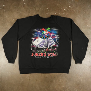Jokers Wild Las Vegas 1992 Crewneck Sweater