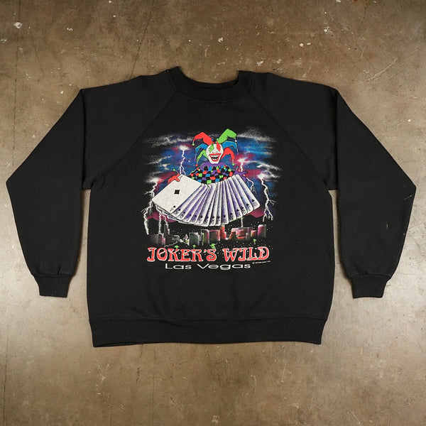 Jokers Wild Las Vegas 1992 Crewneck Sweater