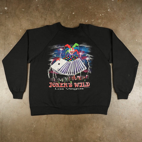 Jokers Wild Las Vegas 1992 Crewneck Sweater