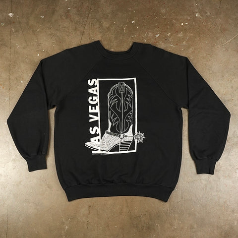 Cowboy Boot Las Vegas 1986 Crewneck Sweatshirt