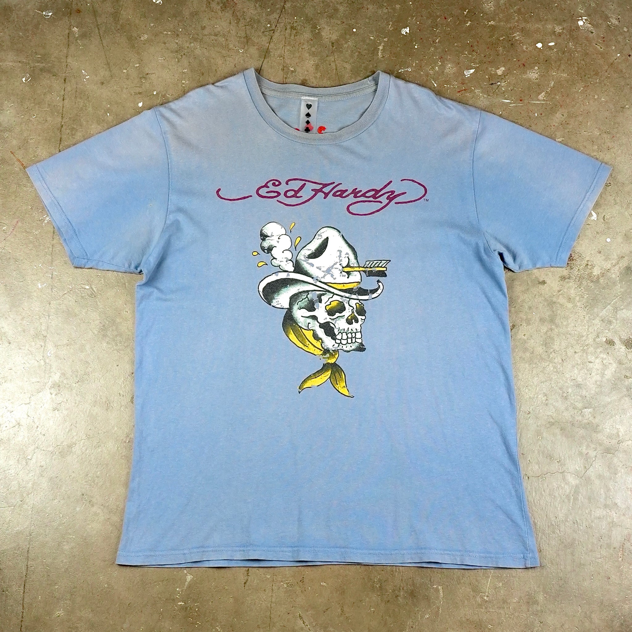 Ed Hardy Cowboy Skull 00's T-Shirt