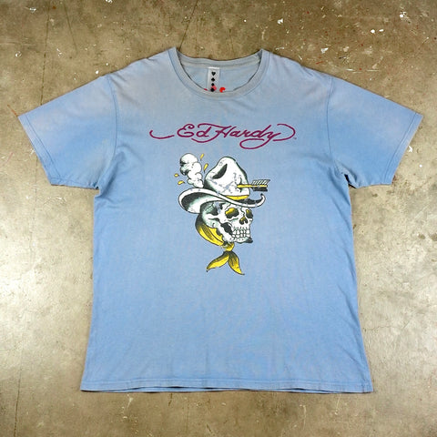 Ed Hardy Cowboy Skull 00's T-Shirt