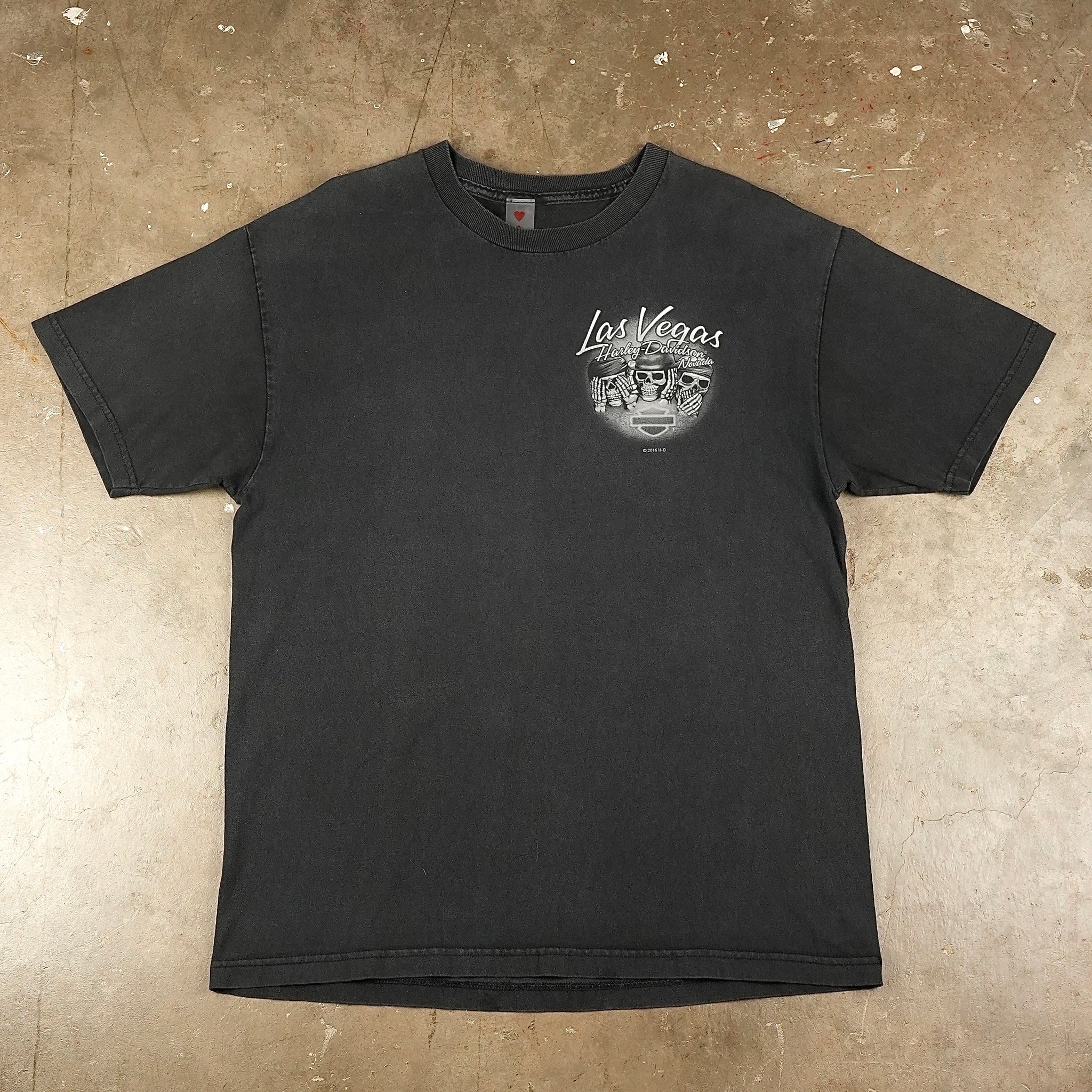 Harley Davidson Las Vegas Skeleton Poker 2016 T-Shirt