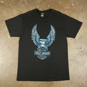 Harley Davidson Las Vegas Chrome Engine Wings 1996 T-Shirt