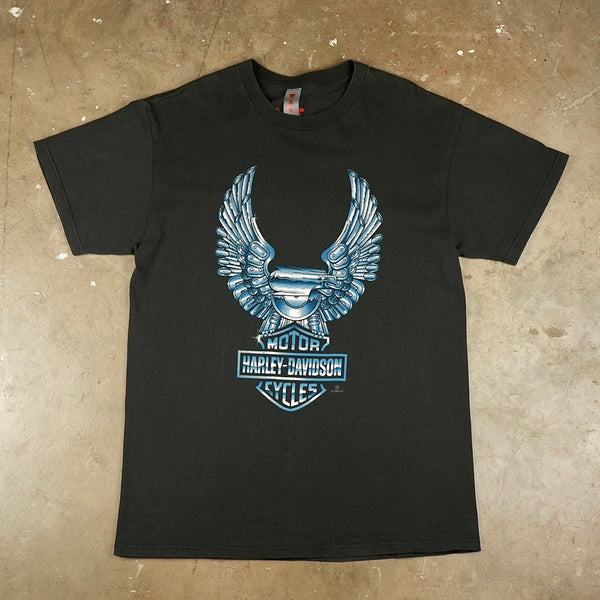 Harley Davidson Las Vegas Chrome Engine Wings 1996 T-Shirt