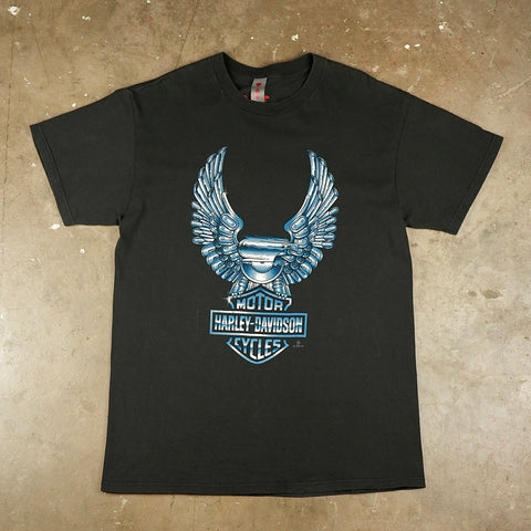 Harley Davidson Las Vegas Chrome Engine Wings 1996 T-Shirt