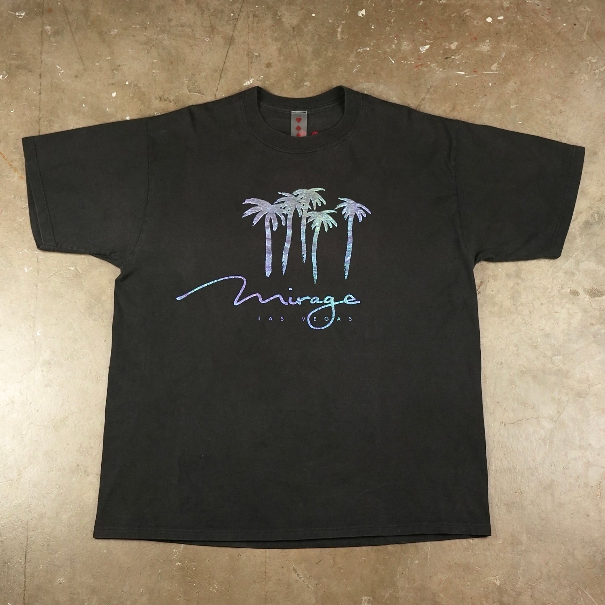 Mirage Trees in Blue Metallic 00's T-Shirt