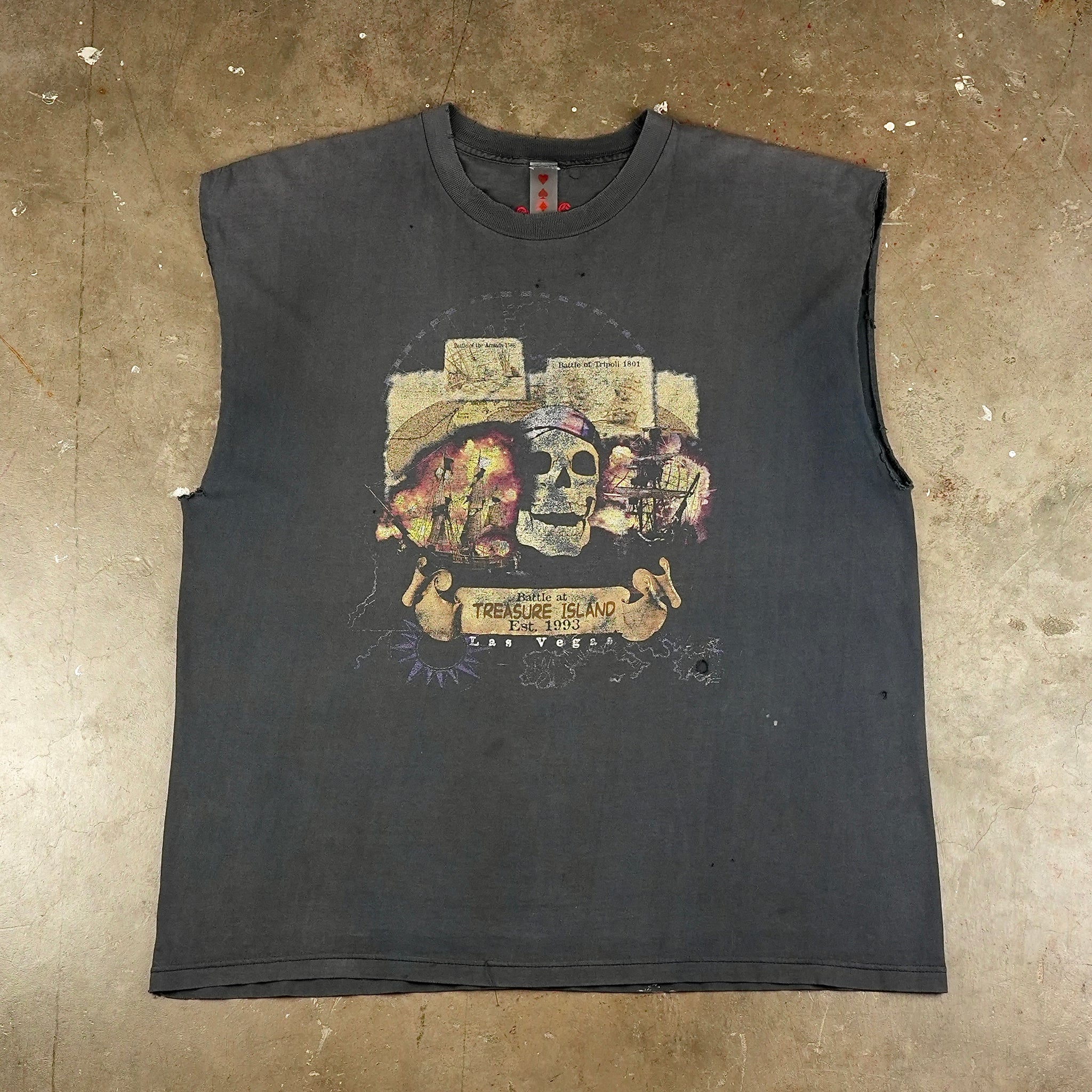 Treasure Island Pirate 1993 Cutoff Tank Top