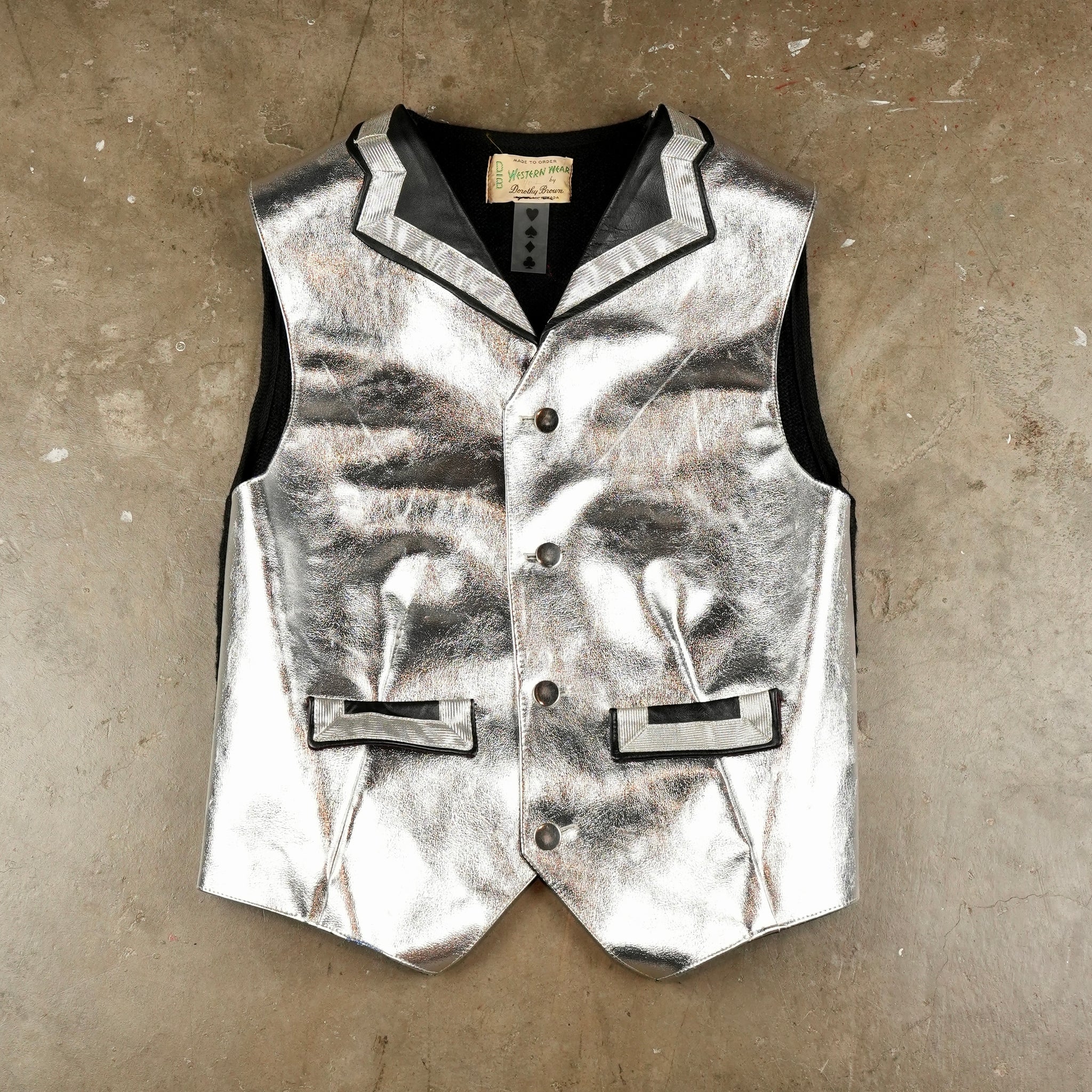Metallic Dealer Vest w/Patches