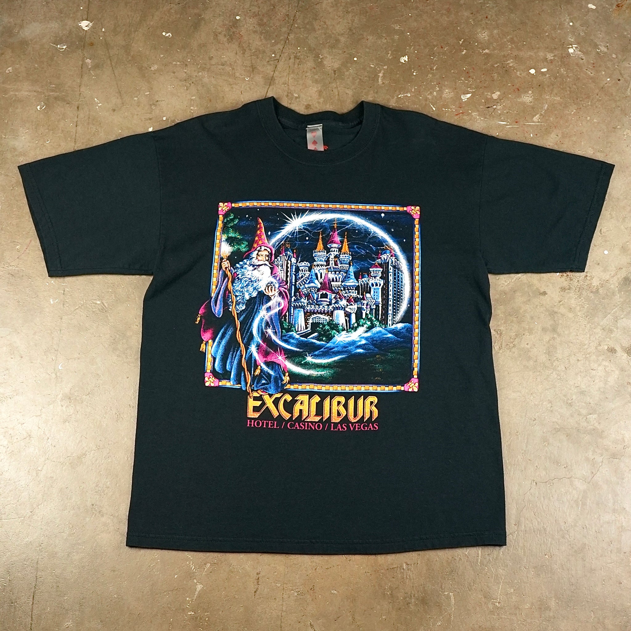 Excalibur Sorcerer w/Glitter 00's T-Shirt