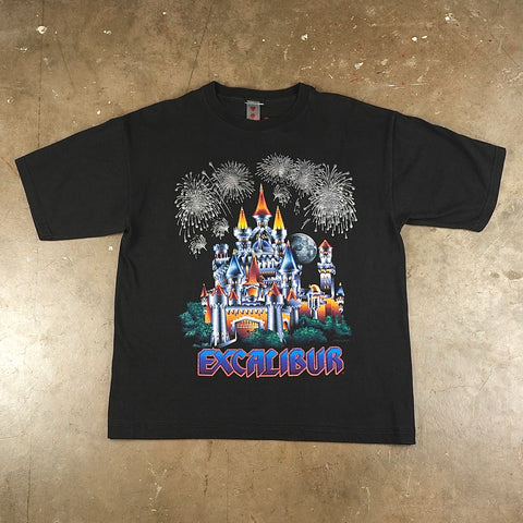 Excalibur Fireworks w/Metallic and Glitter 90's T-Shirt