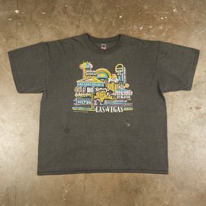 Vintage Las Vegas Casinos w/Puff Print 1988 T-Shirt