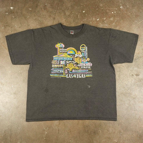 Vintage Las Vegas Casinos w/Puff Print 1988 T-Shirt