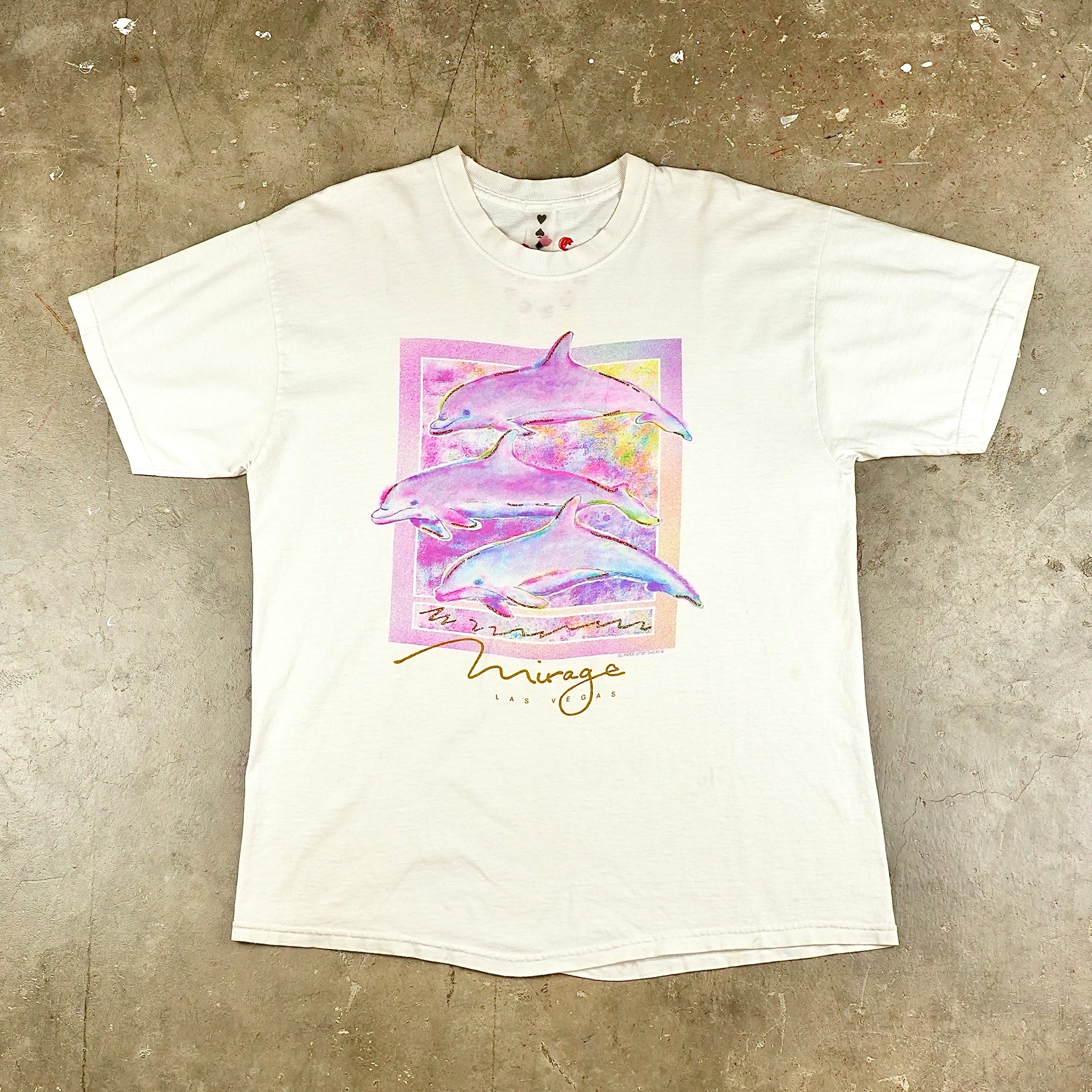 Mirage Pink Dolphins w/Glitter 90's T-Shirt