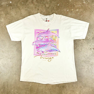 Mirage Pink Dolphins w/Glitter 90's T-Shirt