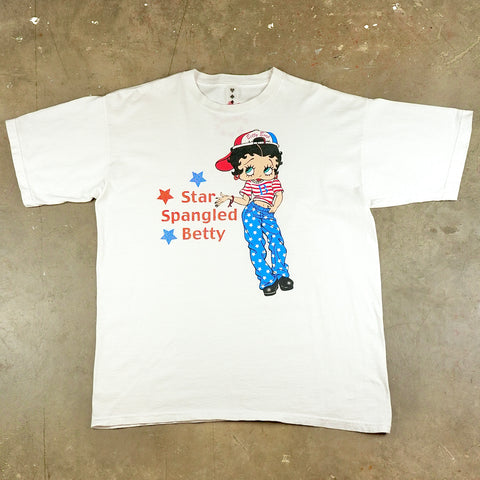 Betty Boop Backwards Hat 90's T-Shirt