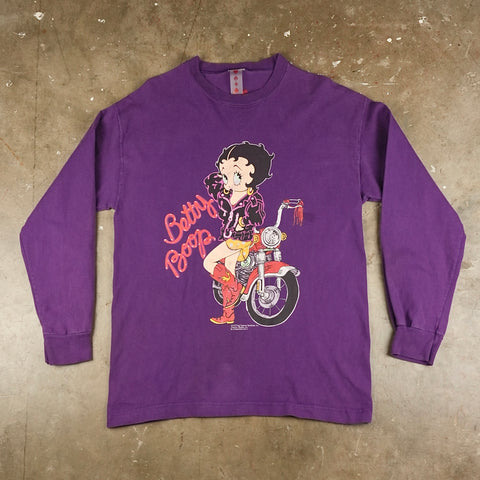 Betty Boop Motorcycle 1994 Long Sleeve T-Shirt