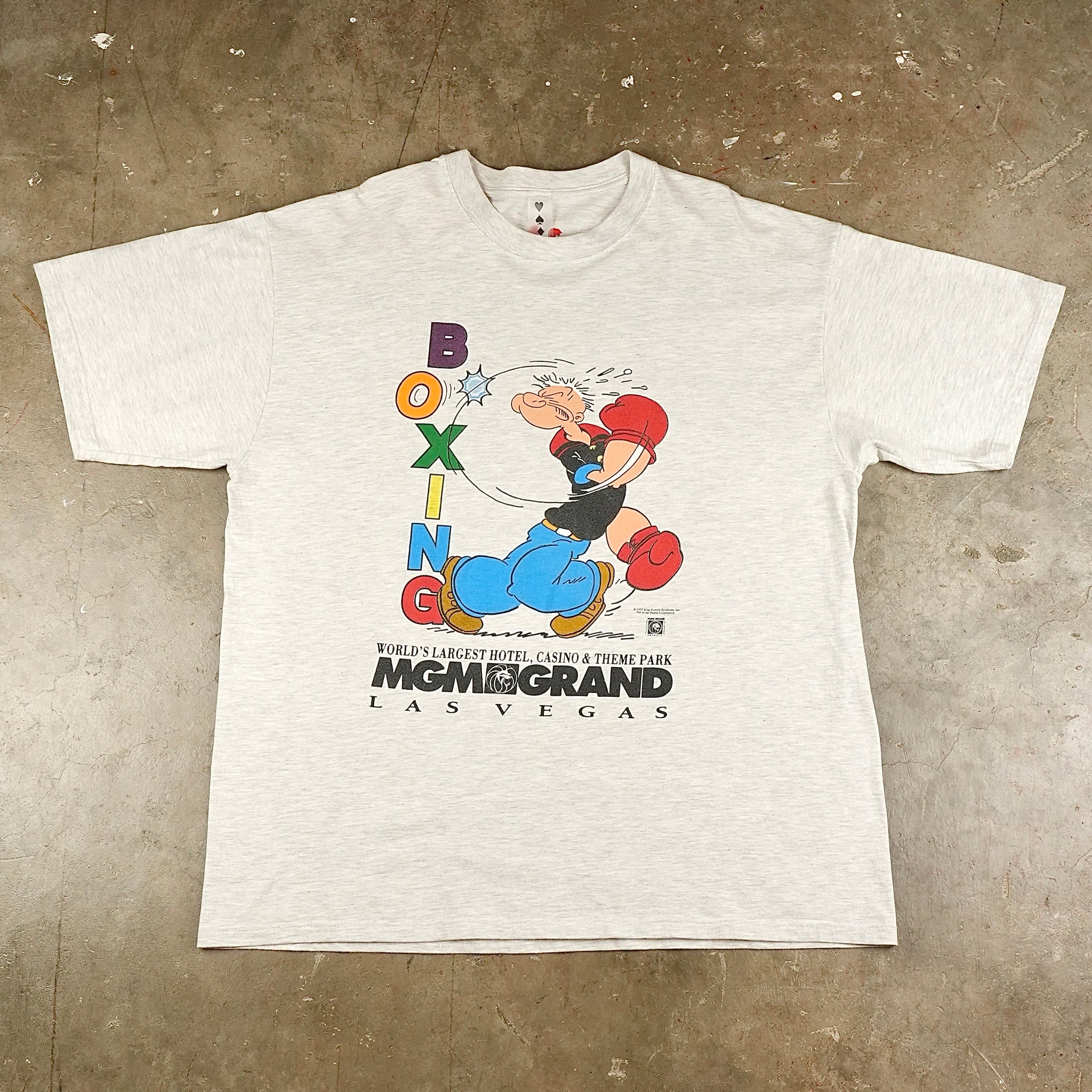 MGM Grand Popeye Boxing 1993 T-Shirt