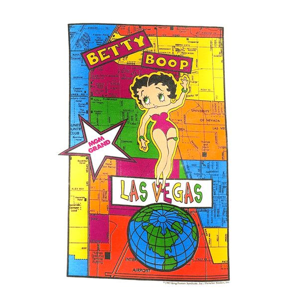 Betty Boop MGM World Map 1993 T-Shirt
