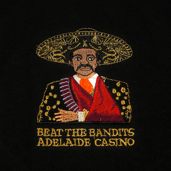 Adelaide Casino Beat the Bandits Embroidered 90's T-Shirt