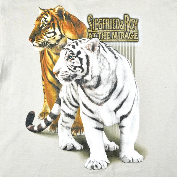 Siegfried and Roy at the Mirage Tigers w/Glitter 90's T-Shirt