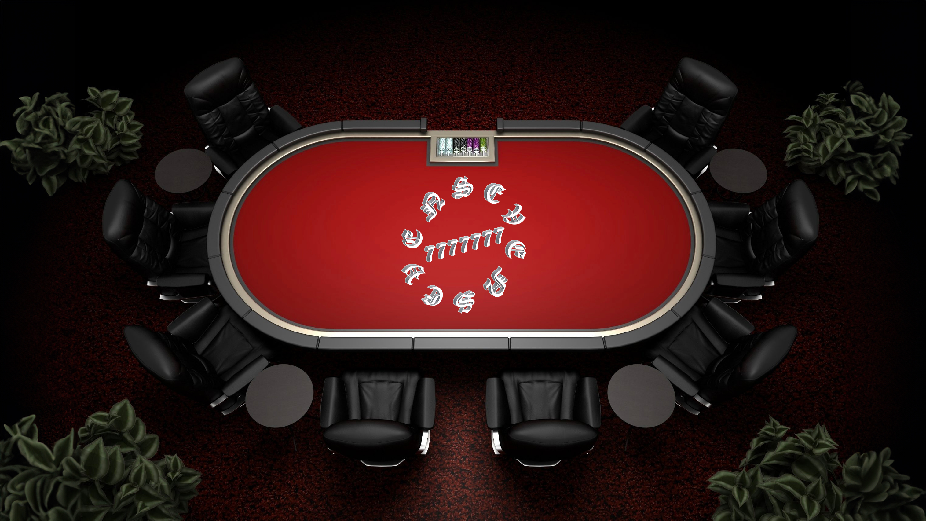 Desktop poker table